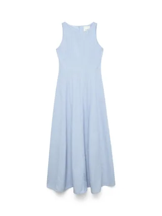 VERO MODA - VMNORMA SL MAXI CHAMBRAY DRESS Light Blue - Gr. - L