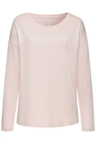 LASCANA - Vivance Dreams VD Cozy Dreams Longsleeve rose - Gr. - 50