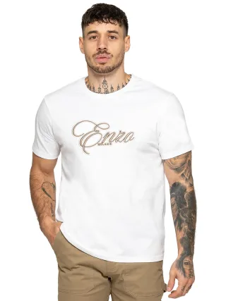 Enzo Milano | Herren Applikation Logo T-Shirt