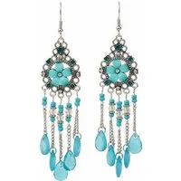 The Beauty House Ohrring-Set Vintage Boho Ohrringe Damen – Ethno Statement Schmuck Edelstein