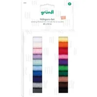Gründl Bastelnaturmaterial Gründl Nähgarn-Set verschiedene Farben 20 x 50 m