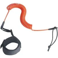 Blusmart SUP-Leash Spiralleinen mit Stopfen, (Spiralleinen mit Stopfen, Handgelenkschlaufe, Spule, TPU, Sup-Board), Für Bodyboard und Paddleboard