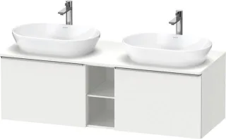 Duravit D-Neo Konsolenwaschtischunterbau wandhängend Weiß Matt 1400x550x459 mm - DE4950B70180000 DE4950B70180000