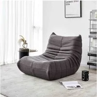 OKWISH Sofa Wohnzimmer Sofa, Loungesofa, Teddyfleece+Schaumstoff mit hoher Dichte, 36.00x40.00x28.30"(LxWxH) 1 Teile