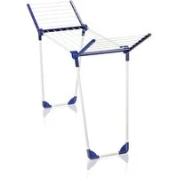 Leifheit Wäscheständer Standtrockner Pegasus 120 Solid Bath, 12m Trockenlänge, 93cm Flügelhöhe, schmal (43cm), passt in Badewannen