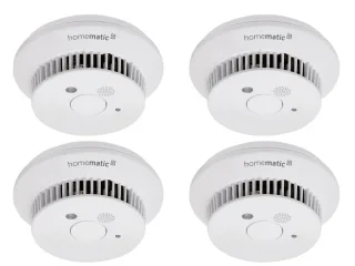 HOMEMATIC IP Smart Home 142685A0, Rauchwarnmelder, 4 Stück