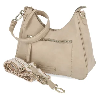 Fräulein Frida Hobo Bag - Gr.  - Beige - Synthetik