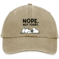 Spreadshirt Baseball Cap Peanuts Snoopy Nope Not Today Bürohumor Vintage Cap (1-St)