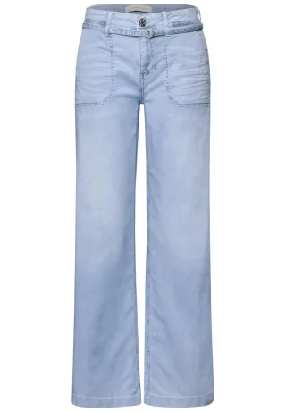 Street One - Wide Leg Jeans im Bleached-Look ultra bleached wash - Gr. - 7