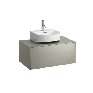 LAUFEN Waschtischunterschrank SONAR f.HWB H816341/2 775x455 1 Schubl. Ausschnitt Mitte Titan, H40544 H4054410340421