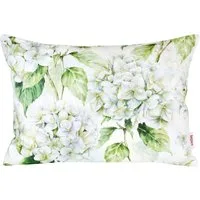 beties Kissenhülle Landlust-Hortensie, (1 Stück), 100% Baumwolle, Hortensien in weiß, verschiedene Größen