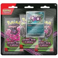 The Pokémon Company International Sammelkarte Pokémon - Karmesin & Purpur Nebel der Sagen 3-Pack Blister - Infamomo