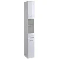 welltime Hochschrank Neapel Breite 25 cm, mit Hochglanzfronten und eleganter Fräsung