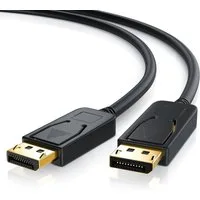CSL Audio- & Video-Kabel, DisplayPort, (200 cm), DP Monitor Kabel 4k 60Hz UHD incl. Audio-Übertragung - 2m