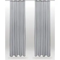 Bestlivings Vorhang (2 St), Kräuselband, transparent, Voile, Gardinenset "Transparent" mit Universalband
