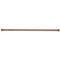 spirella Duschvorhangstange KRETA, geklemmt, zum Einspannen, ausdrehbar, stufenlos verstellbare Teleskopstange zum Einspannen - kein Bohren - kratzfestes Aluminium, kupfer glänzend, Ø 21 mm, Verstellbereich 75 - 125 cm
