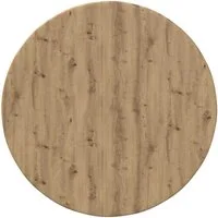 vidaXL Tischplatte Tischplatte Ø 50 x 1,5 cm Rund Holzwerkstoff Artisan-Eiche (1 St)