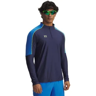 Under Armour - "Challenger Pro" Midlayer für Herren, mit kurzem Reißverschluss (Blau)
