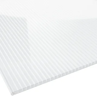 Polycarbonat Stegplatte | 2nd LIFE LINE | 16 mm | Breite 1200 mm | glasklar