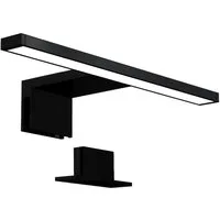 B.K.Licht Spiegelleuchte BK Spiegellampe Bad, neutralweiße Lichtfarbe, klemmbar, LED fest integriert, Neutralweiß, 8W, 4.000K neutralweißes Licht, IP44, Spritzwasserschutz