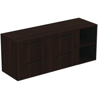 Ideal Standard Möbel-Set 160cm i.life B 4 Auszüge 2 off.Fächer Gr.Schwarz Coffee Oak, T5839NW T5839NW