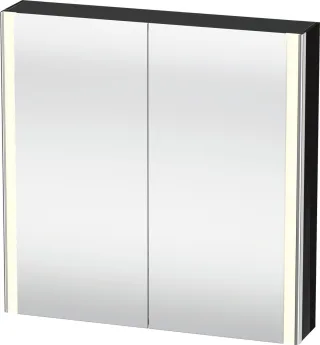 Duravit XSquare Spiegelschrank Schwarz 800x155x800 mm - XS7112040402000 XS7112040402000