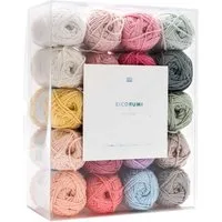 rico Ricorumi Set 20er Baby Pastell Häkelwolle, 57,5 m