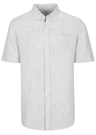 COMMANDER Finest Clothing - Hemd, 1/2 Arm stone - Gr. - XL