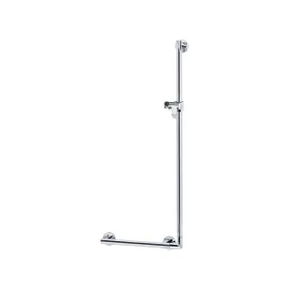 Keuco Winkelgriff Plan Care 34906010411 90 Grad, 400/1182 mm, verchromt, mit Brausehalter