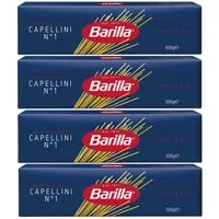 Barilla Nudeln, Barilla Nudeln Capellini Nummer 1 Hartweizengrieß 500g 4er Pack