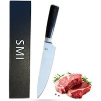 SMI Fleischmesser 8 zoll Küchenmesser Kochmesser Fleischmesser Chef Messer, Pakkaholzgriff