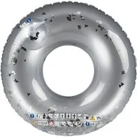 ULTRAKIDZ Schwimmtier Riesen Schwimmring Glitzer silber, Inflatable, Gummitier