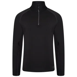 Dare 2B Mens Fuser Core Stretch Half Zip Thermal Top (Schwarz)