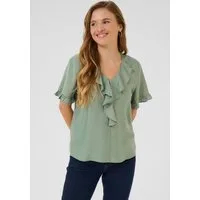 KAFFE Kurzarmbluse Bluse kurzarm KAmariana
