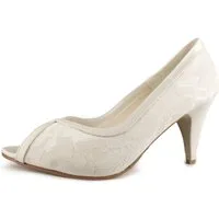 White Lady 718 Vintage Peeptoe-Pumps aus Spitze Peeptoepumps