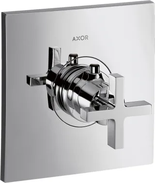 Hansgrohe Thermostat Unterputz Axor Citterio High Flow Fertigset chrom mit Kreuzgriff, 39716000 39716000