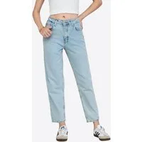 Imily Bela High-waist-Jeans Damen Jeans mit geradem Bein (Packung, 1-tlg., 1per-Pack) in Unifarbe