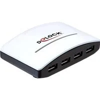 USB 3.0 externer HUB 4 Port, USB-Hub weiß/schwarz, Retail