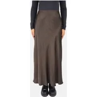 Seasons of April A-Linien-Rock LILLY SATIN Damen Satin Midi Rock One-Size