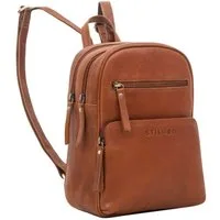 STILORD Cityrucksack "Fabienne" Kleiner Vintage Damen Rucksack Echtleder mit vielen Fächern