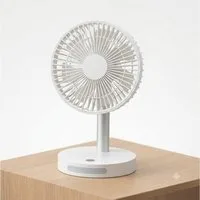 Zantan Tischventilator Tragbarer Akku Tischventilator LED Licht 180° verstellbar USB, Kabellos, 180° verstellbar, LED-Licht, stufenlose Regelung