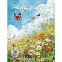 Frühlingsträume - Ein Malbuch für Erholung und Achtsamkeit / Nanja Holland, Malbuch für Erwachsene für Entspannung, Kreativität und Achtsamkeit