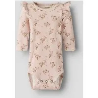 Lil' Atelier Langarmbody NBFGAVO EKO LS SLIM BODY LIL NOOS mit Rüschen, weiche Jerseyqualität