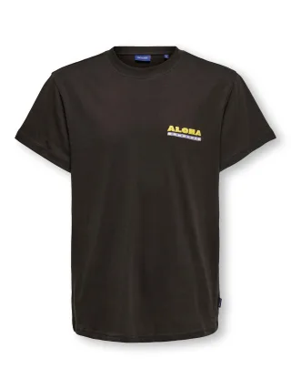 KIDS ONLY - OSJSHORE REG SS TEE JRS Black Coffee - Gr. - 164
