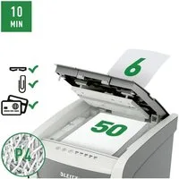LEITZ Aktenvernichter Small Office 50, Partikelschnitt 4x28 mm, bis 50 Blatt, 20 Liter
