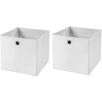 StickandShine Faltbox 2er SET 28 x 28 x 28 cm ohne Deckel – perfekt für KALLAX - 19 Farben