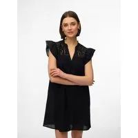 Vero Moda Minikleid VMLINE SS SHORT DRESS WVN NOOS Baumwolle