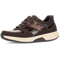 rollingsoft Keilsneaker Freizeitschuh, Halbschuh, Schnürer mit Kontrastbesätzen