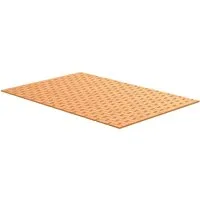 Eisl Badematte, Höhe 6 mm, rutschhemmend beschichtet, strapazierfähig, Bambus, rechteckig, exklusiver Badvorleger für Dusche, Spa, Sauna, 70 x 50 cm