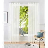 OTTO home Gardine XANA (1 St), Schlaufen, transparent, Voile, Bestseller, einfarbig, 1 Schal, pflegeleicht, preiswert!
